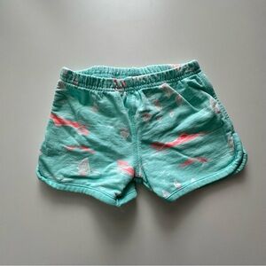 Carter's Aqua Patterned Baby Shorts 12M